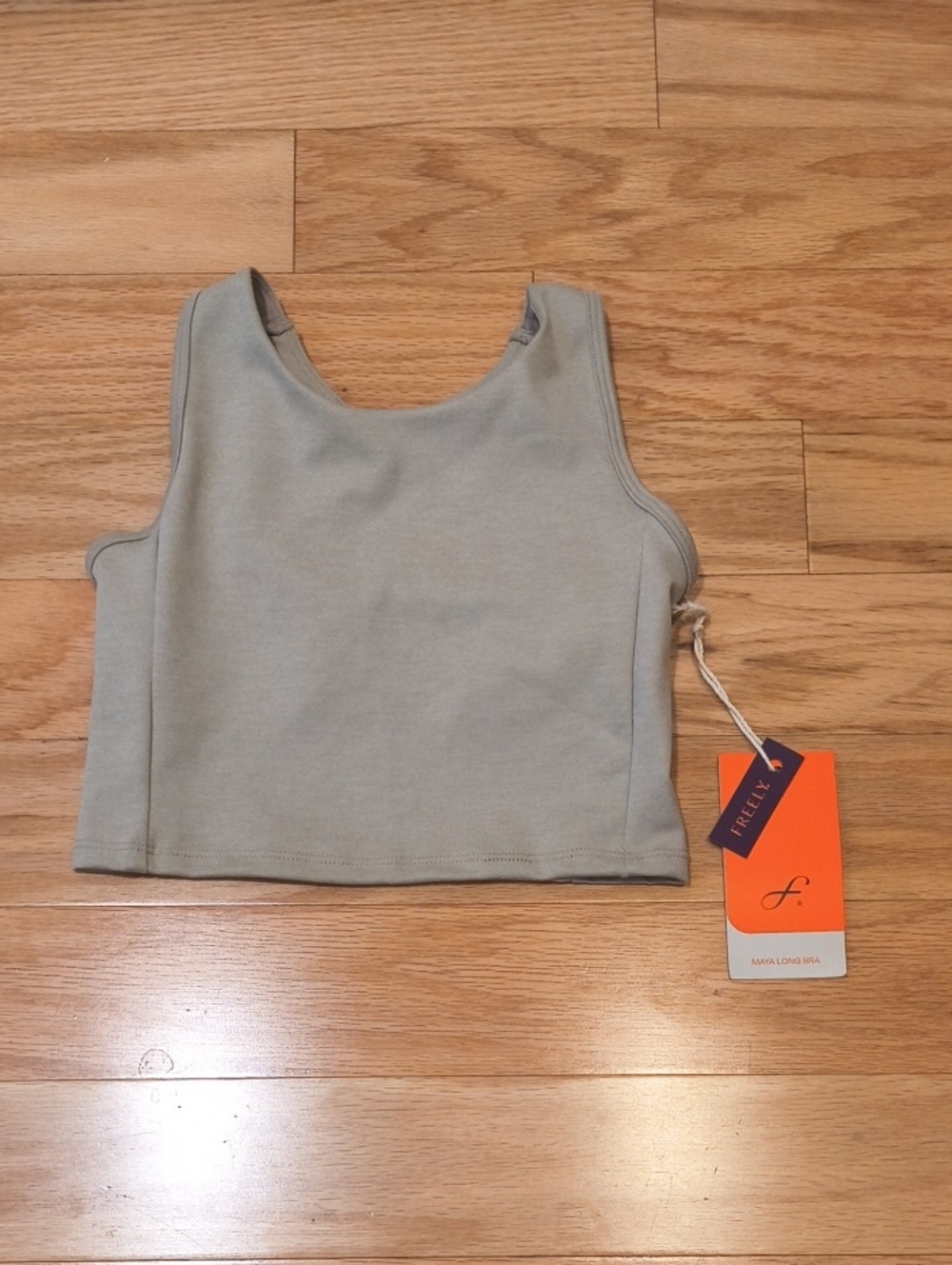 Freely Girls Crop Tank Top - Mara Long Bra Size S 7/8 NWT